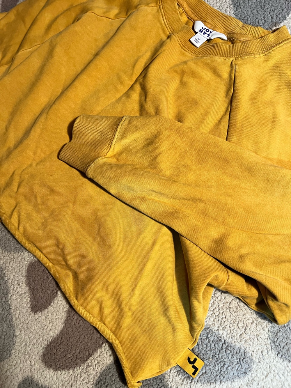 Yellow Joylab sweatshirt & sweatpants Set - Picture 3 of 4